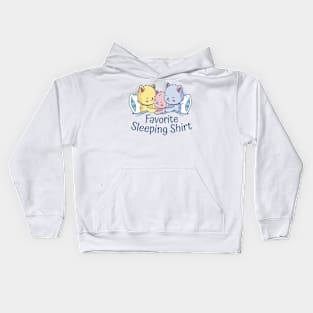 Cats sleeping shirt Kids Hoodie